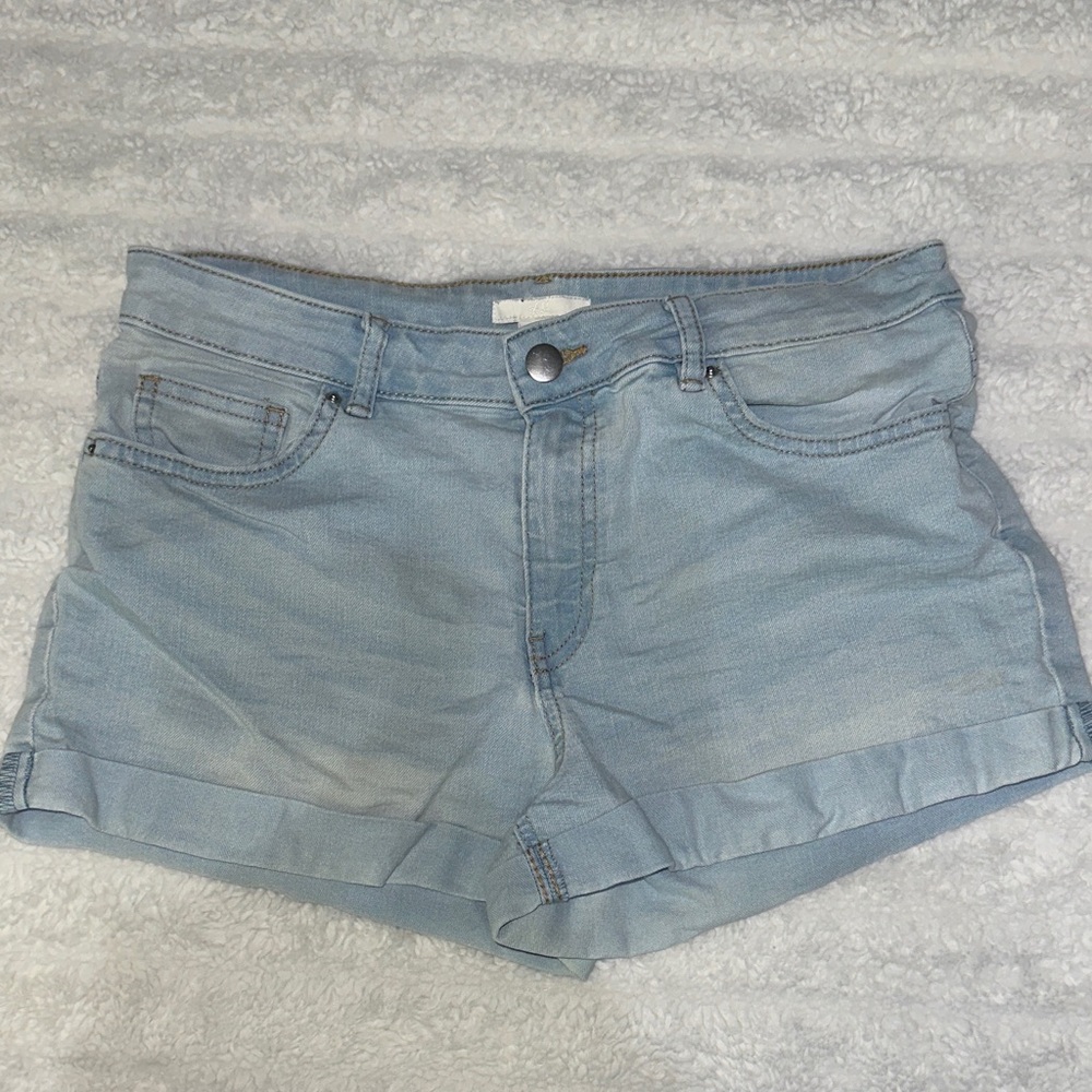 H&M Light Wash Jean Shorts